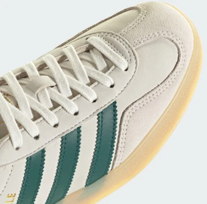 adidas Gazelle Indoor Exclusive for Bshop Cream White/Collegiate Green/Gum IH9675 2