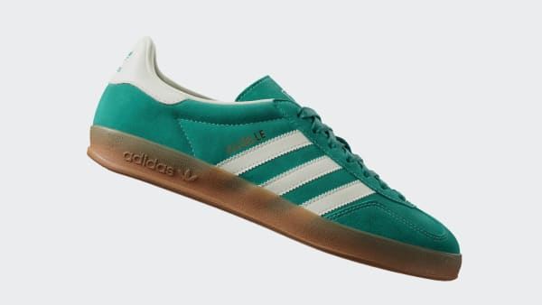 Order Adidas Gazelle Indoor Verde Puro/Blanco Roto/Dorado Metálico JQ8391