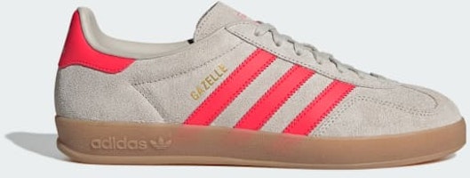 Adidas Gazelle Indoor Shoes Beige/Lucid Red/Cloud White JR3840 Adidas Gazelle Indoor Shoes Beige/Lucid Red/Cloud White JR3840