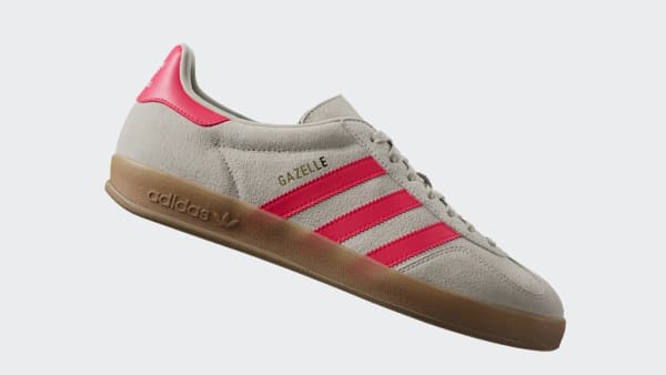 Lookbook Adidas Gazelle Indoor Shoes Beige/Lucid Red/Cloud White JR3840
