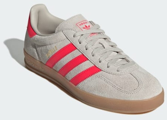 Adidas Gazelle Indoor Shoes Beige/Lucid Red/Cloud White JR3840 Purchase Adidas Gazelle Indoor Shoes Beige/Lucid Red/Cloud White JR3840