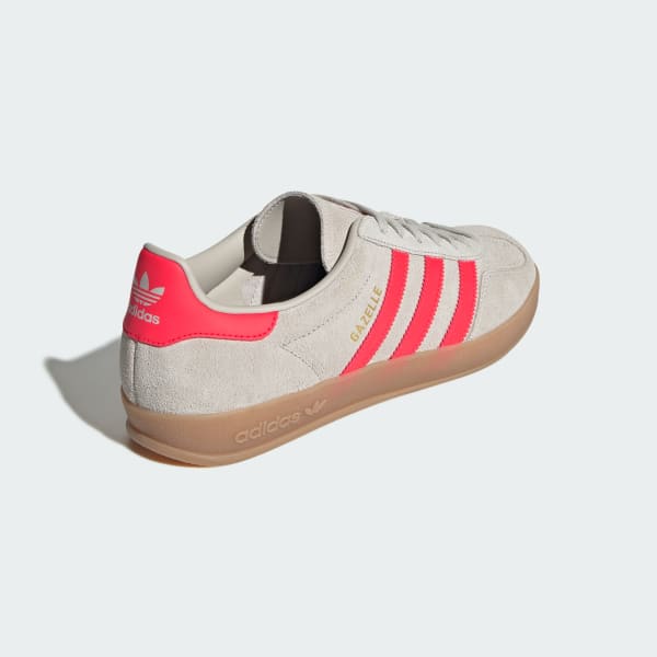 Sizing Adidas Gazelle Indoor Shoes Beige/Lucid Red/Cloud White JR3840