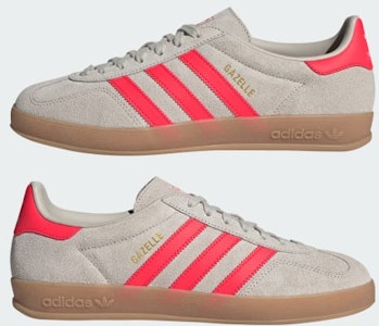 阿迪达斯Gazelle室内鞋 米色/清晰红/云白 JR3840 Cheap 阿迪达斯Gazelle室内鞋 米色/清晰红/云白 JR3840