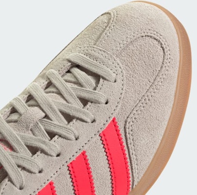 Adidas Gazelle Indoor Shoes Beige/Lucid Red/Cloud White JR3840 1