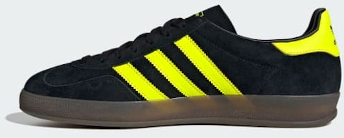 adidas Gazelle Indoor Core Black/Solar Yellow/Cloud White Kasut Lelaki JR3841 Details for adidas Gazelle Indoor Core Black/Solar Yellow/Cloud White Kasut Lelaki JR3841