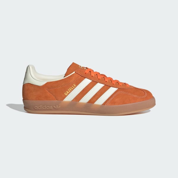 Buy Adidas Gazelle 室內鞋 橙色/米白色/金屬金 JQ8392
