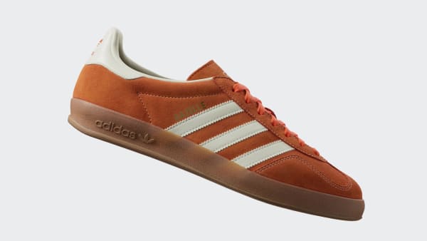 Order Adidas Gazelle 室內鞋 橙色/米白色/金屬金 JQ8392