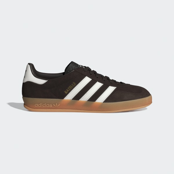 Adidas Gazelle Indoor Sneakers Aurora Coffee/Core White/Gum HQ5152