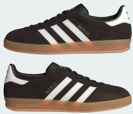 Adidas Gazelle Indoor Sneakers Aurora Coffee/Core White/Gum HQ5152 1
