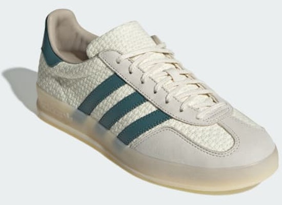 Adidas Gazelle Indoor Sneakers Cream White/Preloved Teal/Wonder White JR3837 Shop Adidas Gazelle Indoor Sneakers Cream White/Preloved Teal/Wonder White JR3837