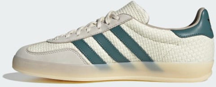 阿迪达斯 Gazelle 室内运动鞋 米白/复古蓝绿色/奇妙白 JR3837 Details for 阿迪达斯 Gazelle 室内运动鞋 米白/复古蓝绿色/奇妙白 JR3837
