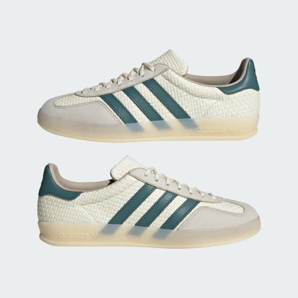 Cheap Adidas Gazelle Indoor Sneakers Cream White/Preloved Teal/Wonder White JR3837