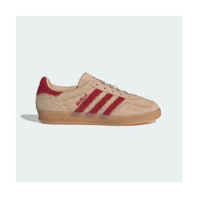 (W) Adidas Gazelle Indoor Sneakers Magic Beige/Team Victory Red/Gum
