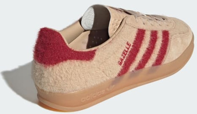 (Women) Adidas Gazelle Indoor Sneakers Magic Beige/Team Victory Red/Gum JP8341 Purchase (Women) Adidas Gazelle Indoor Sneakers Magic Beige/Team Victory Red/Gum JP8341