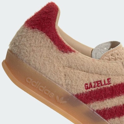 (Women) Adidas Gazelle Indoor Sneakers Magic Beige/Team Victory Red/Gum JP8341 Cheap (Women) Adidas Gazelle Indoor Sneakers Magic Beige/Team Victory Red/Gum JP8341