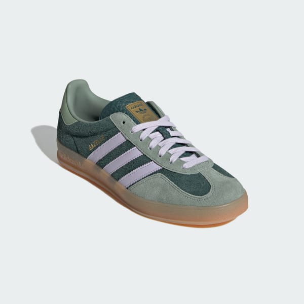Shop Adidas Gazelle Indoor Mineral Green/Silver Dawn/Silver Green Kasut Sneakers. JI0323