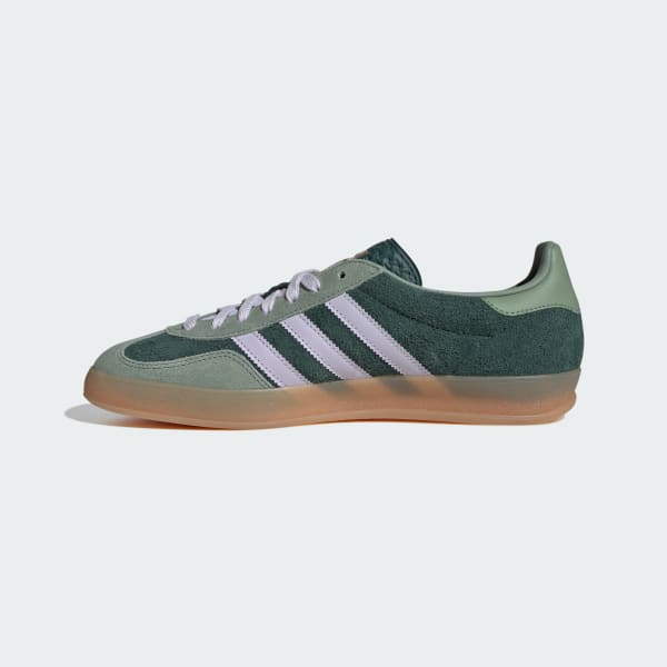 Details for Adidas Gazelle Indoor Mineral Green/Silver Dawn/Silver Green Kasut Sneakers. JI0323