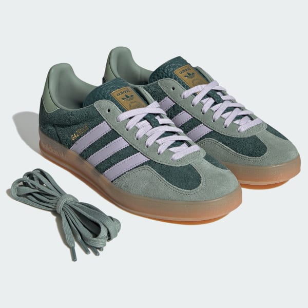 Cheap Adidas Gazelle Indoor Mineral Green/Silver Dawn/Silver Green Kasut Sneakers. JI0323