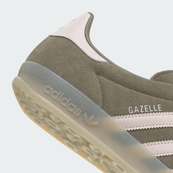 Cheap Adidas Gazelle 室內運動鞋 橄欖綠/奇蹟粉/粘土色 IH9641