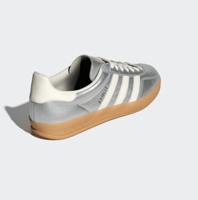 阿迪达斯 Gazelle 室内运动鞋 银色/核心白/核心黑 JR1206 Details for 阿迪达斯 Gazelle 室内运动鞋 银色/核心白/核心黑 JR1206