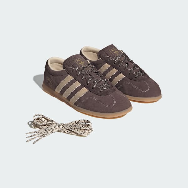 Sizing 阿迪达斯 Gazelle LO PRO 休闲鞋 棕色/水晶沙/胶底 HQ7317