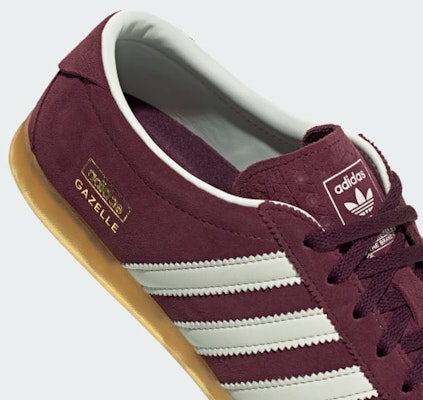 Adidas Gazelle Kasut Low Profile Maroon/Core White/Gum IH6940 2
