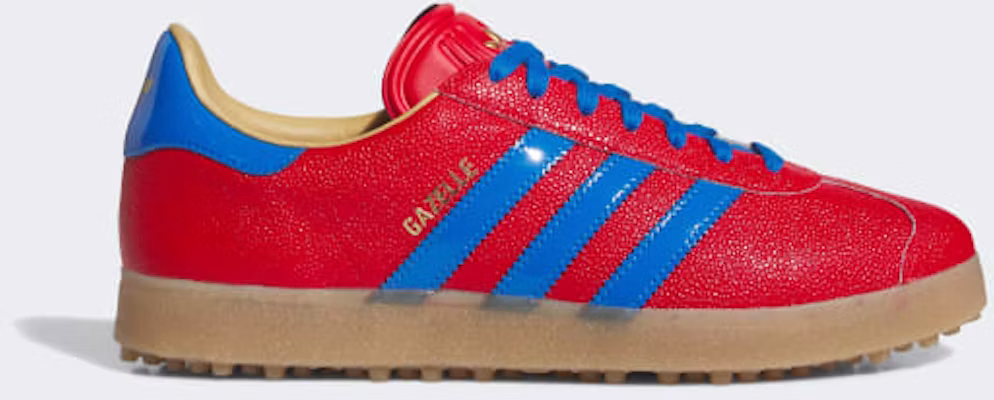 Adidas Gazelle Lux Spikeless Golf Shoes Better Scarlet/Blue Bird/Gum JQ7720 Buy Adidas Gazelle Lux Spikeless Golf Shoes Better Scarlet/Blue Bird/Gum JQ7720