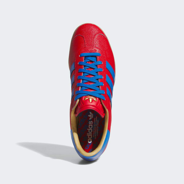 Lookbook Adidas Gazelle Lux Spikeless Golf Shoes Better Scarlet/Blue Bird/Gum JQ7720