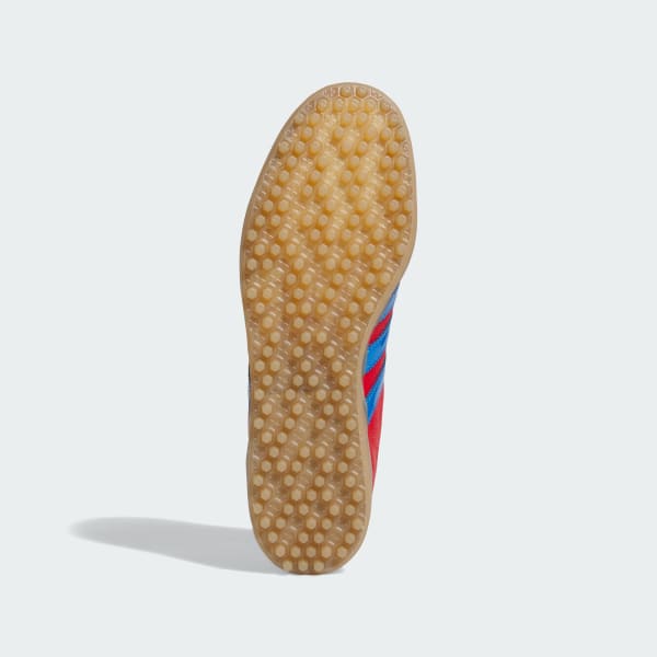 Shop Adidas Gazelle Lux Spikeless Golf Shoes Better Scarlet/Blue Bird/Gum JQ7720