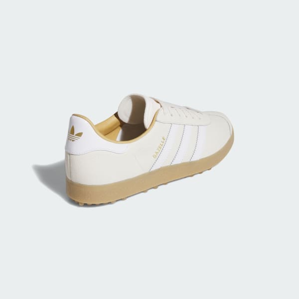 Details for Adidas Gazelle Luxe Spikeless Golf Shoes Chalk White/Cloud White/Gum JI4156