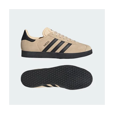 adidas Gazelle Messi Sneakers Crystal Sand/Core Black/Gold Metallic