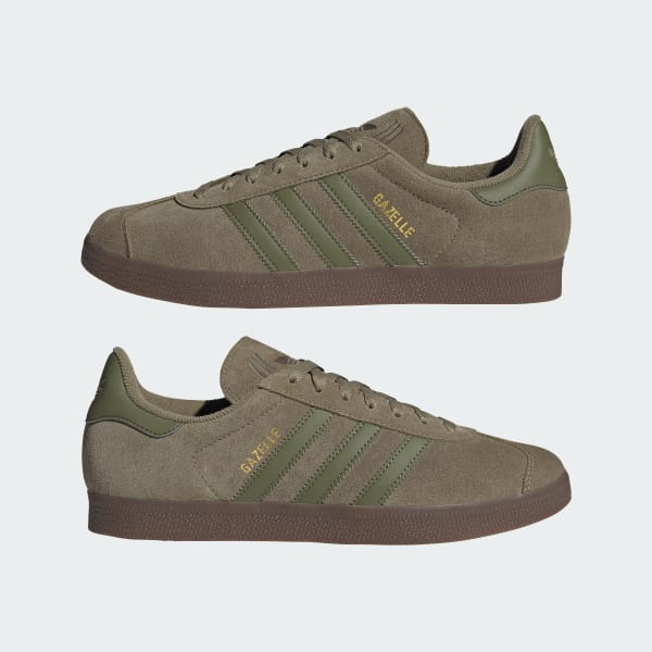 Sizing Adidas Gazelle Orbit Green/Focus Olive/Gold Metallic JR6288