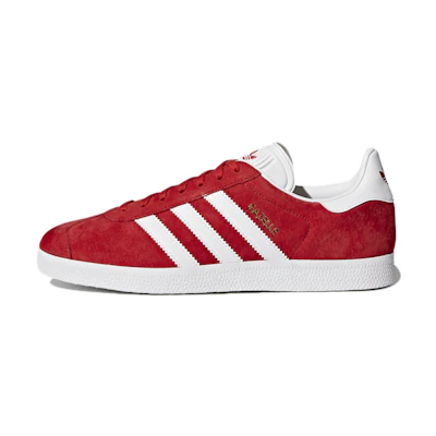 adidas Gazelle Scarlet/White/Gold Metallic