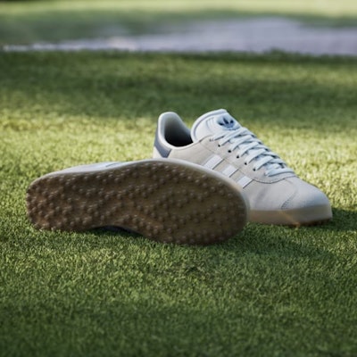 Adidas Gazelle 無釘高爾夫鞋 白/雲白/午夜靛藍 HP7073 Shop Adidas Gazelle 無釘高爾夫鞋 白/雲白/午夜靛藍 HP7073