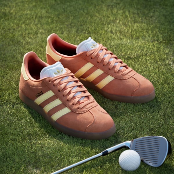 Details for Adidas Gazelle Spikeless Golfschuhe Orange/Weiß Ice Tangerine HP7074