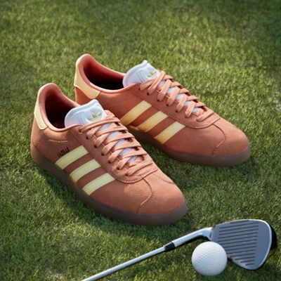Adidas Gazelle Spikeless Golfschuhe Orange/Weiß Ice Tangerine HP7074 Details for Adidas Gazelle Spikeless Golfschuhe Orange/Weiß Ice Tangerine HP7074