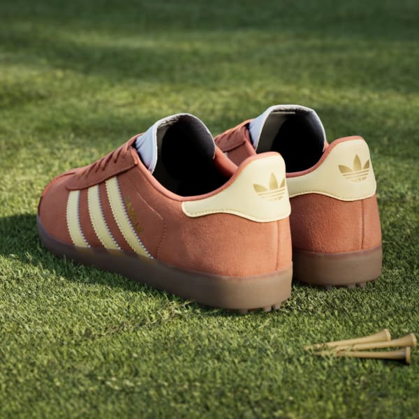 Sizing Adidas Gazelle Spikeless Golfschuhe Orange/Weiß Ice Tangerine HP7074
