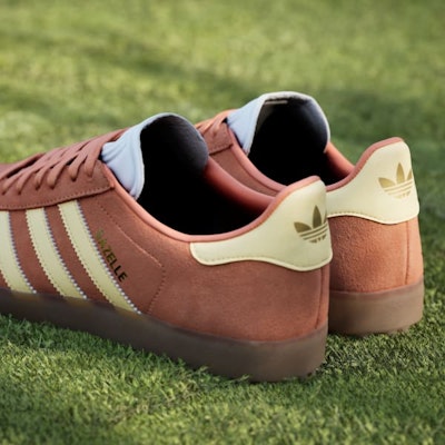 Adidas Gazelle 無釘高爾夫鞋 幽橙色/冰橘色/雲白色 HP7074 2