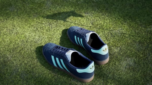 Order adidas Gazelle 無釘高爾夫鞋 夜靛藍/清新薄荷/雲白 JR4464