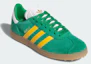 Shop adidas Gazelle Spikeless Hijau/Kuning Kru/Putih Awan KJ5428