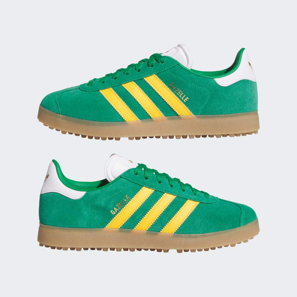 Sizing adidas Gazelle Spikeless Hijau/Kuning Kru/Putih Awan KJ5428