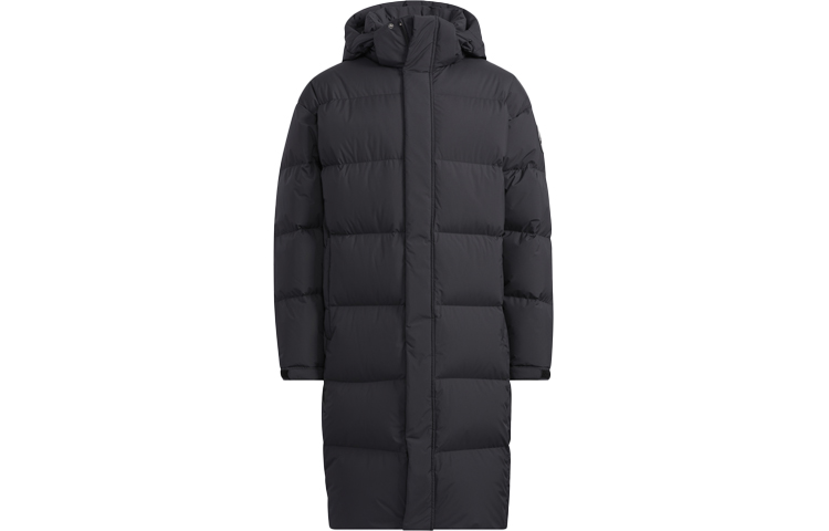 Order adidas GD Puffy Long Down Hooded Coat Winter Black Unisex Warm Jacket H23084