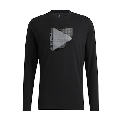 adidas Geometric Print Crewneck Pullover Sweatshirt Men’s Black H13838