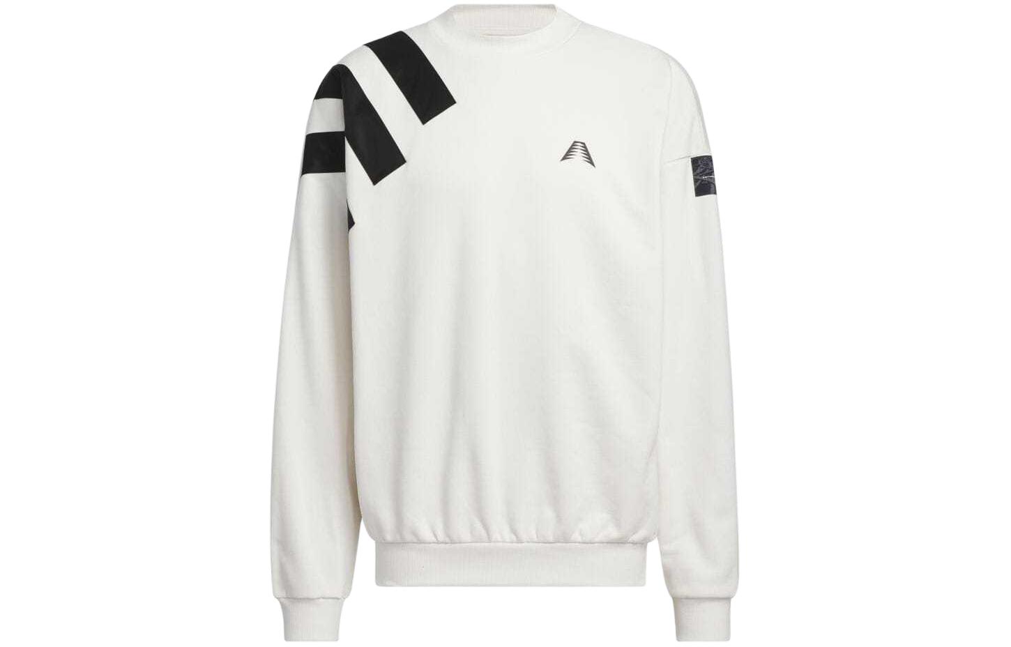 adidas Geometric Print Crewneck Sweatshirt White - IM8232