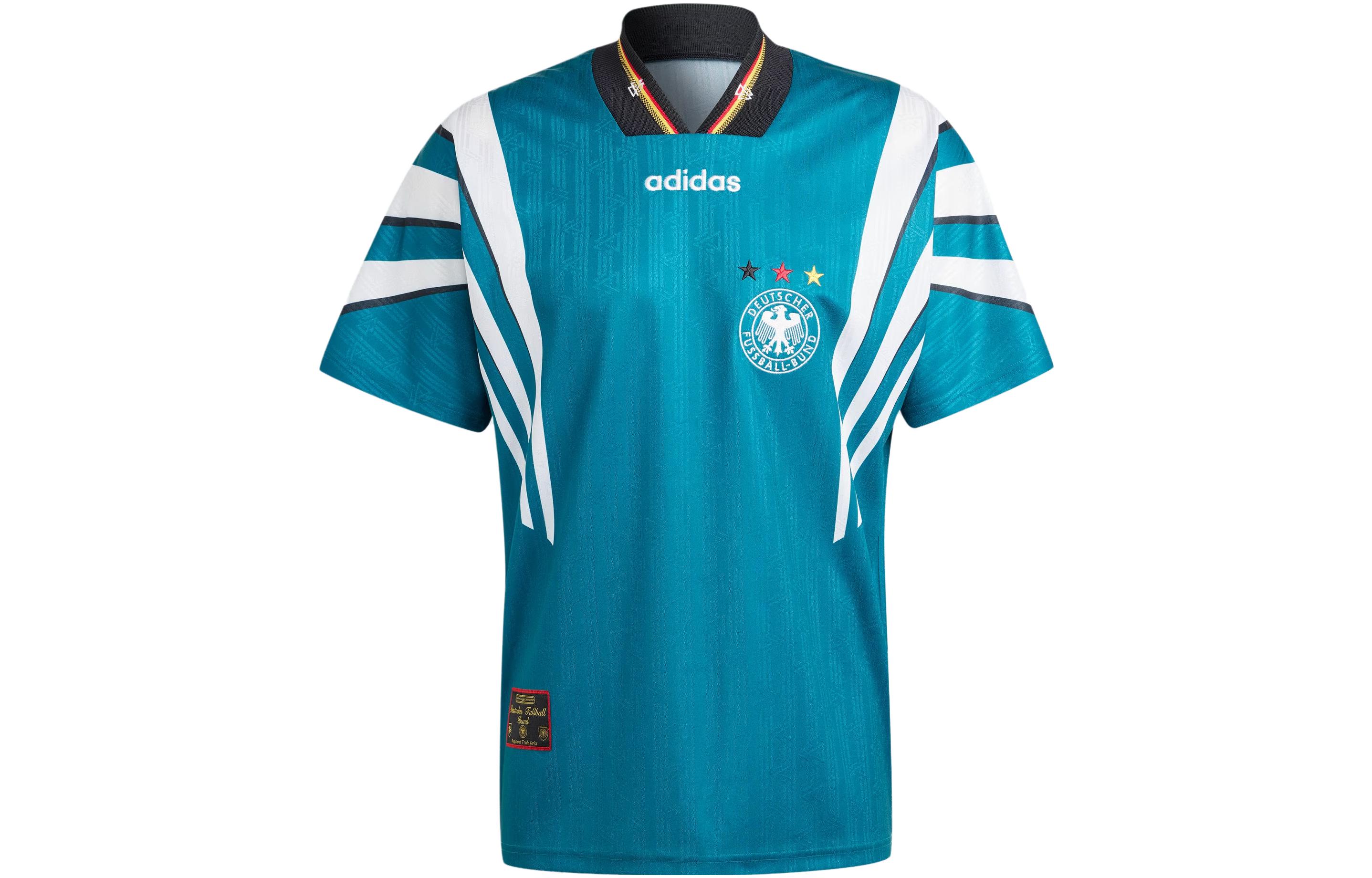 adidas Germany 1996 Away Jersey Casual Sports Football Shirt Dark Green IT7751
