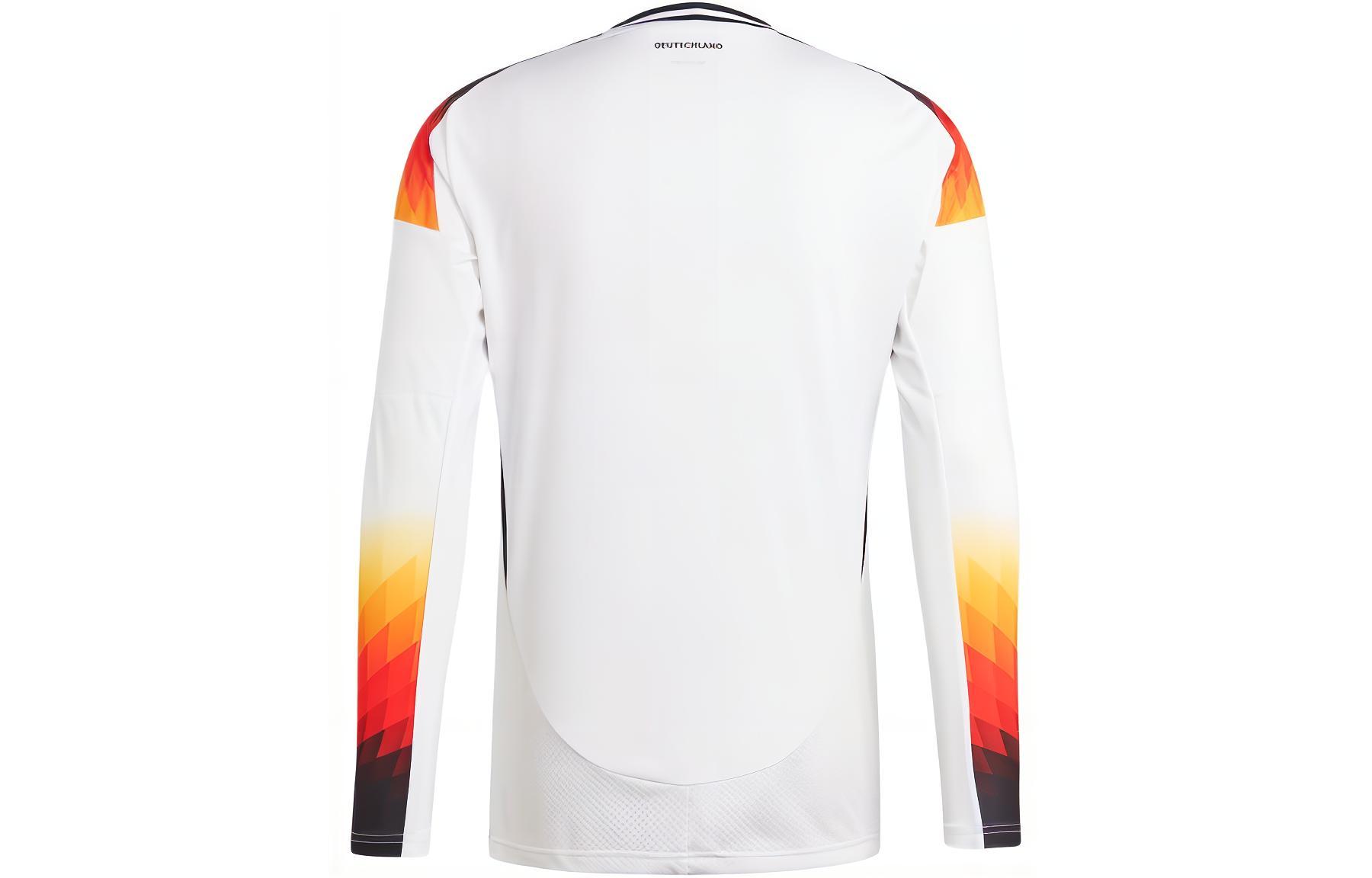 Lookbook 아디다스 독일 홈 긴팔 축구 저지 화이트 IP6129