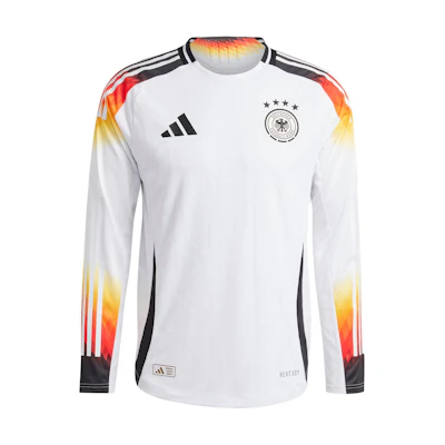 adidas Germany Home Player Edition Slim Fit Raglan Long Sleeve Jersey White Men. IZ1619