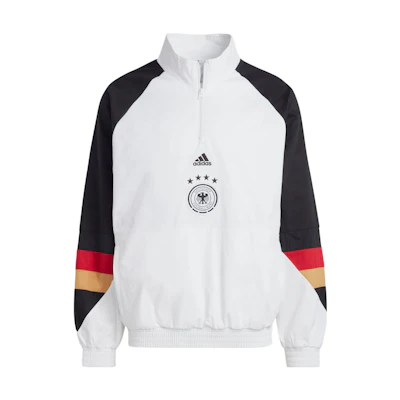 adidas Germany Logo Printed Retro Track Jacket White () HF4072