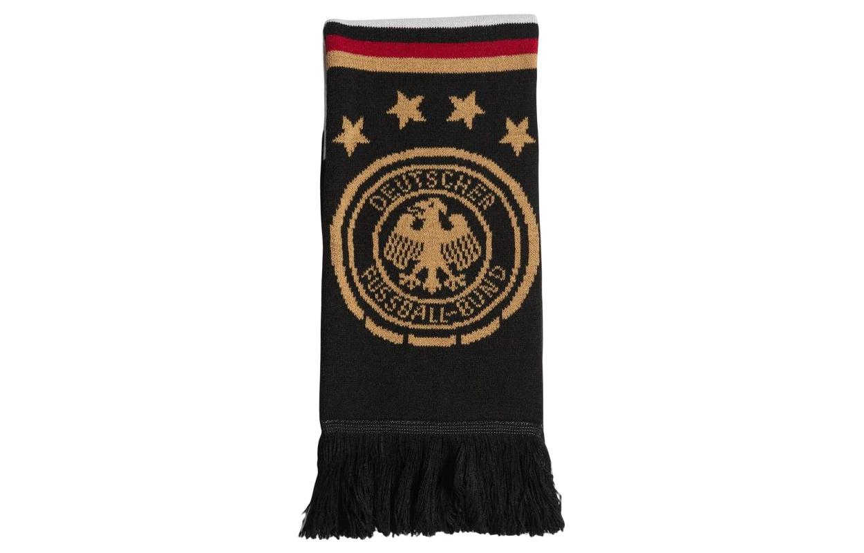 adidas Germany World Cup Scarf Black - Unisex Soccer Fan Accessory HP0767