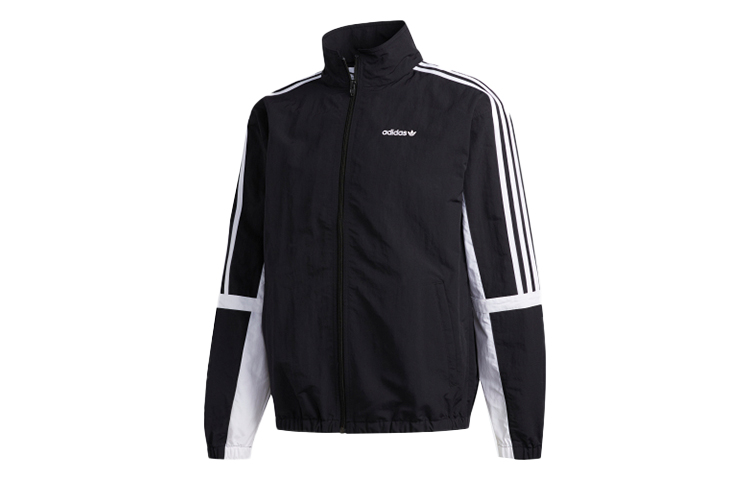 adidas GLOBE TT Retro Colorblock Striped Track Jacket Black GD2089